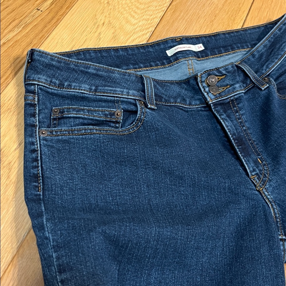 Levi's SuperLow Flare Jeans Size 34x34 - Picture 6 of 16